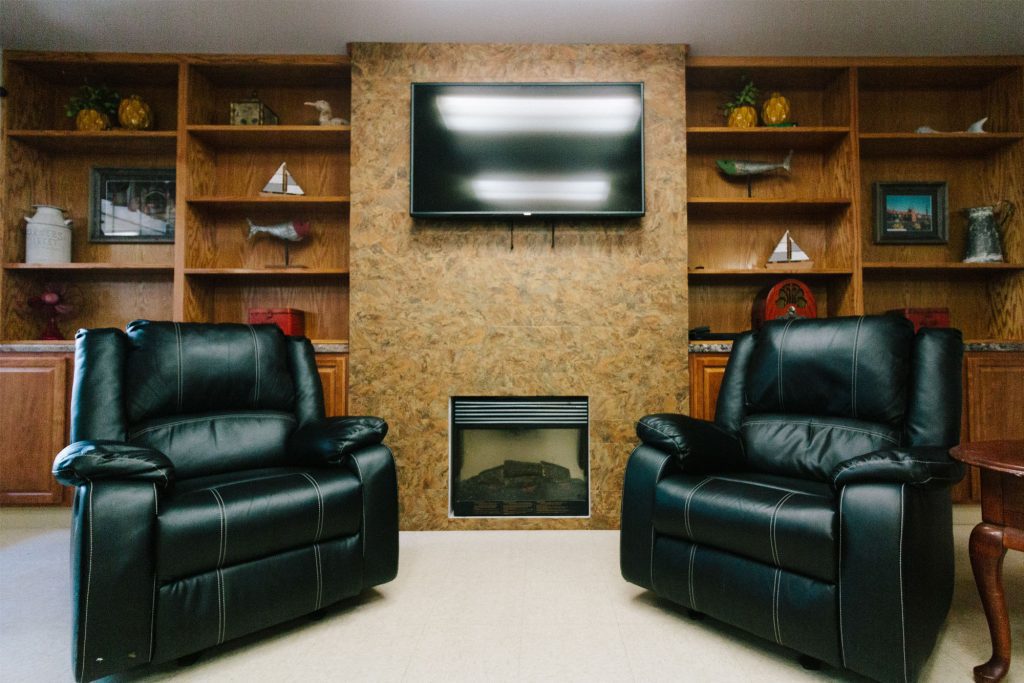 A common area for long term care, short term care, respite care residents